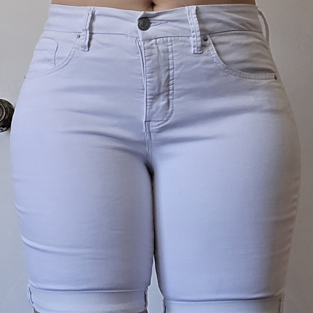 Royalty For Me White Denim Shorts Sz 8P